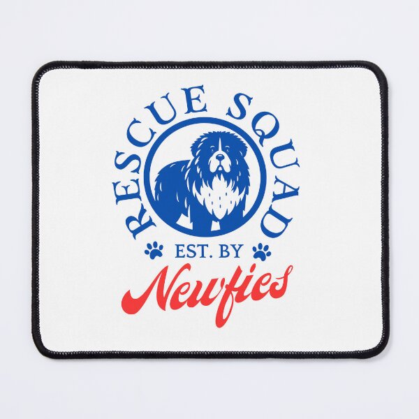 Item preview, Rescue Squad – Est. by Newfies newfoundland dog designed and sold by DesignDazzles.