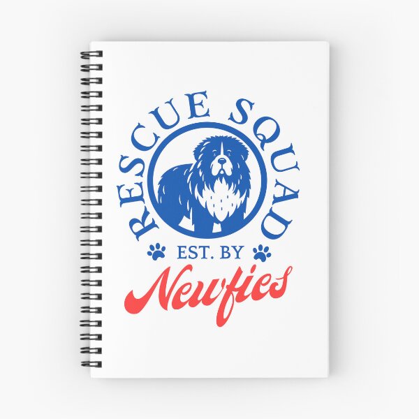 Item preview, Rescue Squad – Est. by Newfies newfoundland dog designed and sold by DesignDazzles.