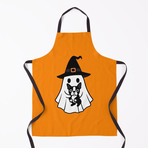 Item preview, Boston Terrier Dog Halloween Ghost Witch Hat Mom Dad Kids designed and sold by FurryHavenPH.
