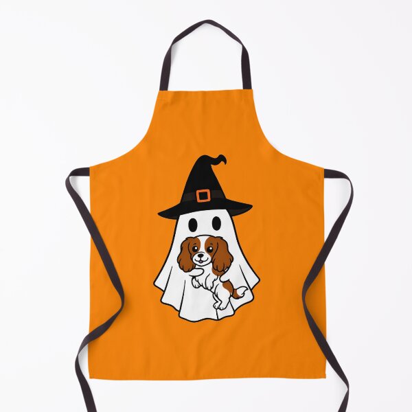 Item preview, Cavalier King Charles Spaniel Dog Halloween Ghost Witch Hat Mom Dad Kids designed and sold by FurryHavenPH.