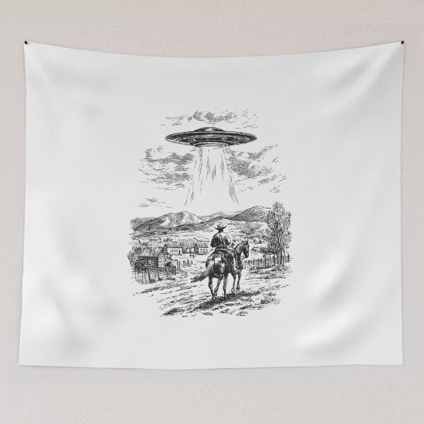 Item preview, Western Alien Abduction Ufo Encounter designed and sold by Blurbean.