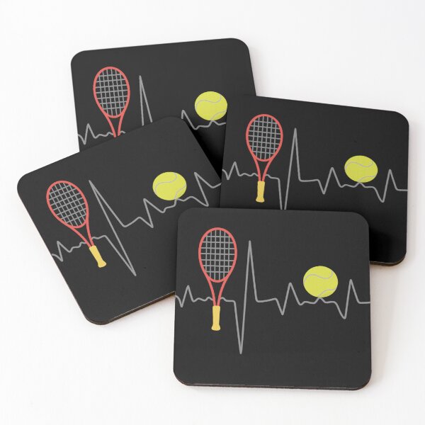 Item preview,  Tennis Heartbeat Line with Racket and Ball designed and sold by haitrieuic96.
