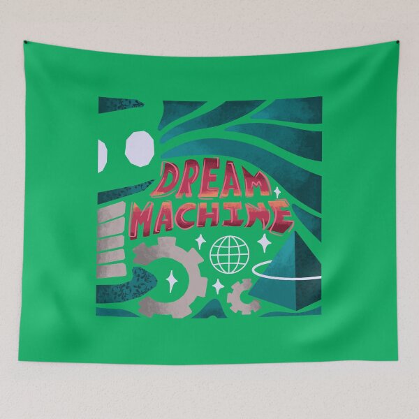 Item preview, Dream Machine - Teal Sci-Fi Surrealism Art designed and sold by frazier-made.