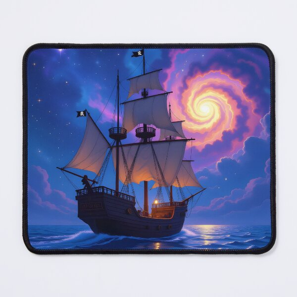 Item preview, Ship in sea with Whirlpool of clouds designed and sold by Nuvio Designs.