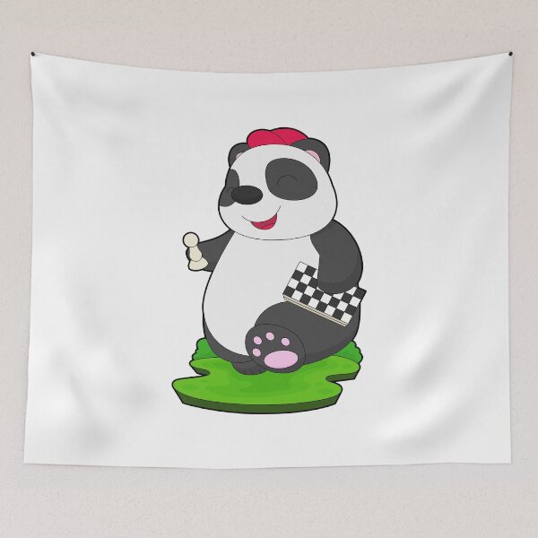 Artikelvorschau, Panda Schachfigur Schach Schachbrett entworfen und verkauft von Snabdesign84.