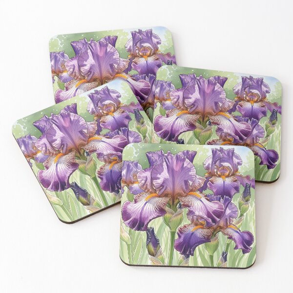 Item preview, Smoky Dawn Irises designed and sold by BYnomi.
