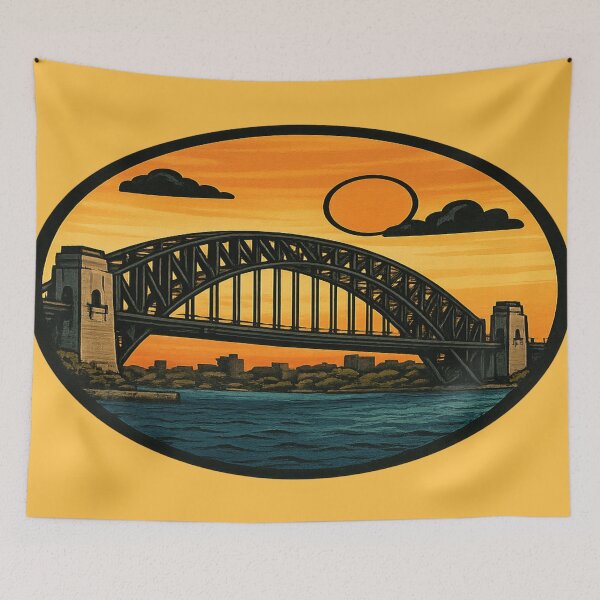 Item preview, Epic Sunset Over Sydney Harbour Bridge  designed and sold by Brontox.