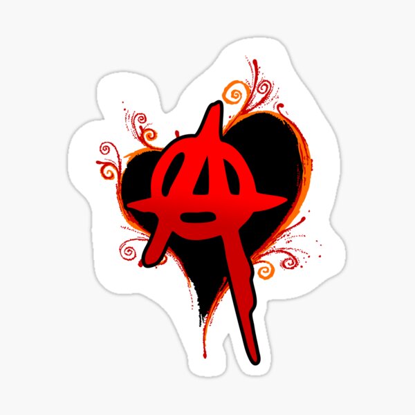 Item preview, I love anarchy. Anarchy heart. designed and sold by michal.m.C..