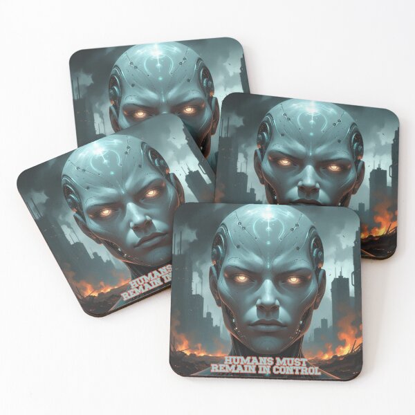 Item preview, Humans Must Remain in Control – Apocalyptic AI Domination designed and sold by smitke.