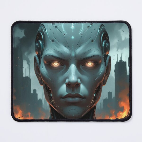 Item preview, Humans Must Remain in Control – Apocalyptic AI Domination designed and sold by smitke.