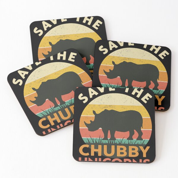 Item preview, Save the Chubby Unicorns Vintage Rhino designed and sold by haitrieuic96.