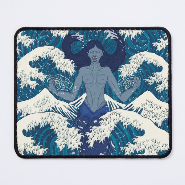 Item preview, Great wave tsunami mermaid - Mermay designed and sold by SorceressApprentice.