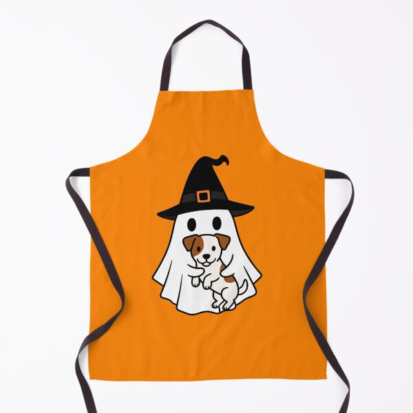 Item preview, Jack Russell Dog Halloween Ghost Witch Hat Mom Dad Kids designed and sold by FurryHavenPH.