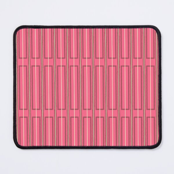 Item preview, Eclectic Geometric Geo Box Striped Pattern in Bold Pink Brown Cream designed and sold by kierkegaard.