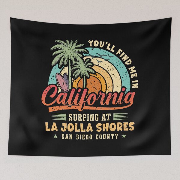 Item preview, Surfing La Jolla Shores Surf San Diego County California designed and sold by eclecTEEq.