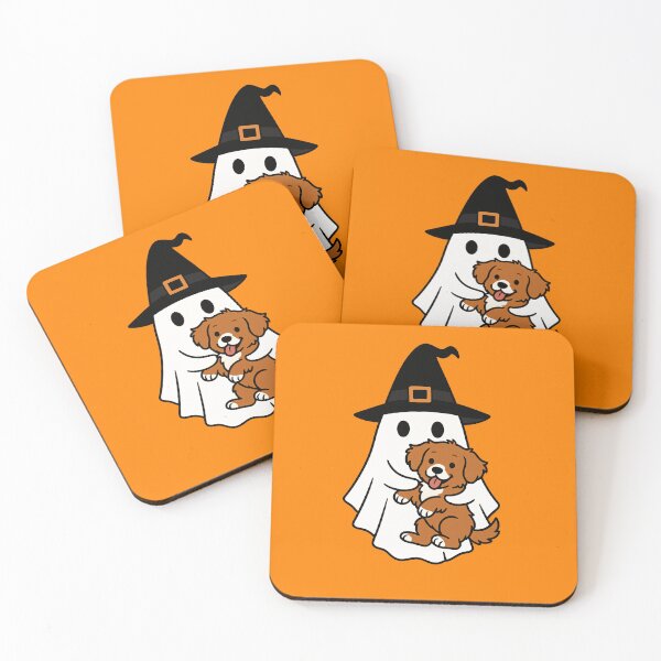 Item preview, Nova Scotia Duck Tolling Toller Dog Halloween Ghost Witch Hat Mom Dad Kids designed and sold by FurryHavenPH.