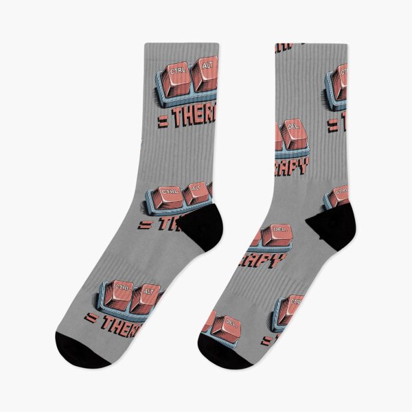 Item preview, Ctrl + Alt + Delete = Therapy - Retro Tech Humor Design designed and sold by ByBryteG.
