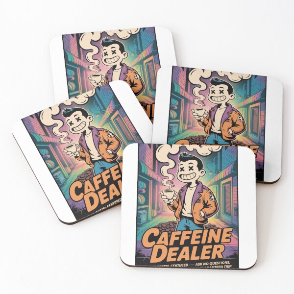 Item preview, CAFFEINE DEALER CLASSIC T-SHIRT  designed and sold by inkfluenceart.