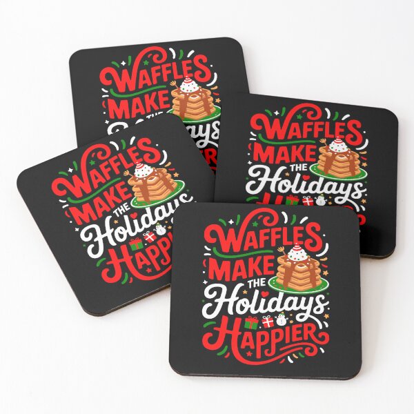 Item preview, Waffles Make the Holidays Happier designed and sold by wrestletoys.