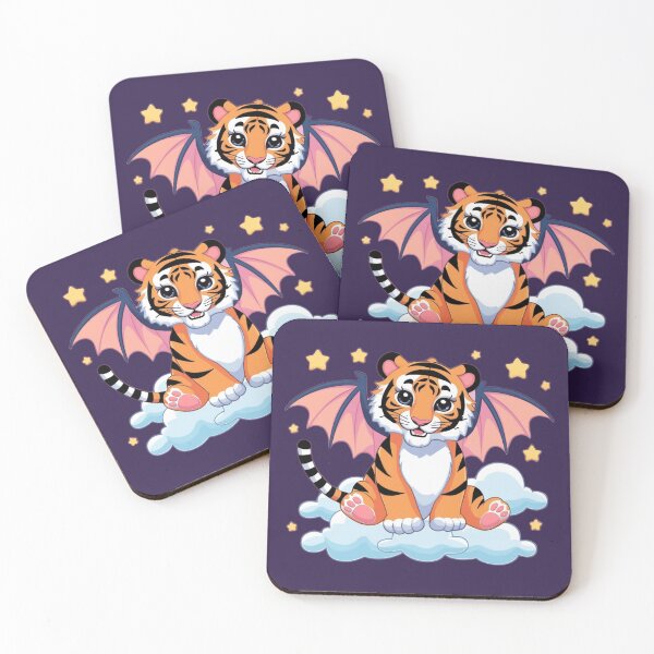 Item preview, Batwing Bat-Tiger Boo Striped and Spooky! designed and sold by RoliPictures.