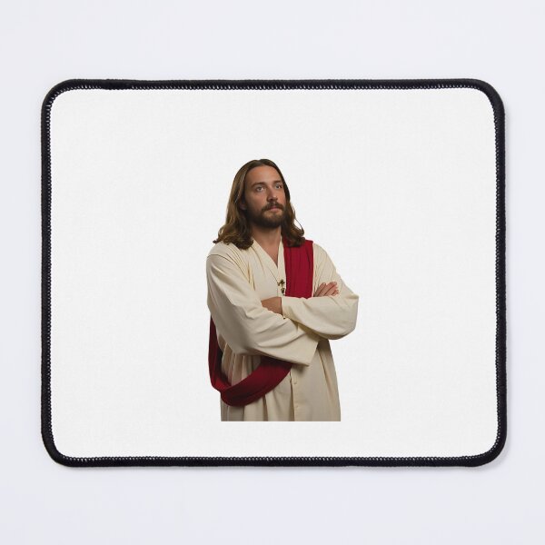 Item preview, A humorous meme-style image of Jesus standing with crossed arms. designed and sold by Palmate-m.
