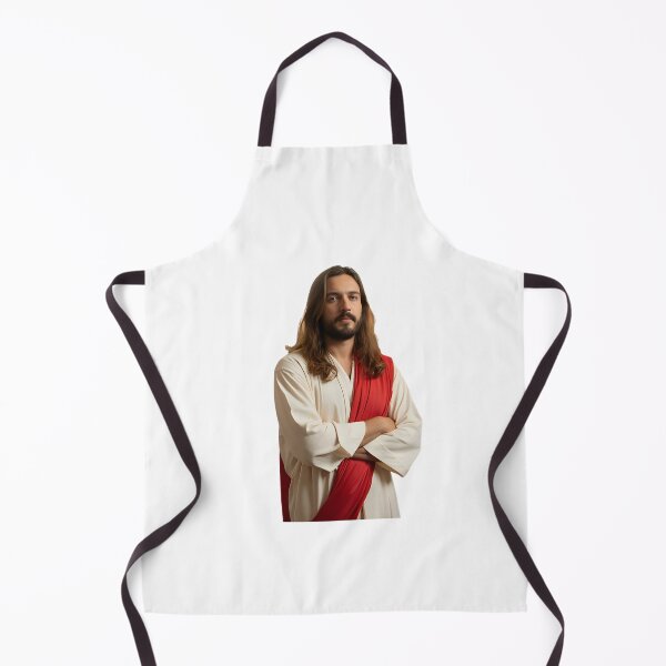 Item preview, A humorous meme-style image of Jesus standing with crossed arms, looking disapproving but lovingly, in the background of someone doing something slightly wrong. designed and sold by Palmate-m.