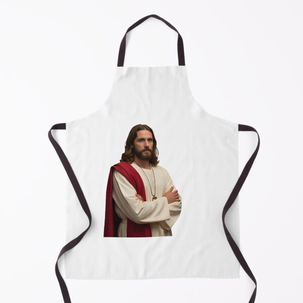 Item preview, A humorous meme-style image of Jesus standing with crossed arms, looking disapproving but lovingly, in the background of someone doing something slightly wrong. designed and sold by Palmate-m.