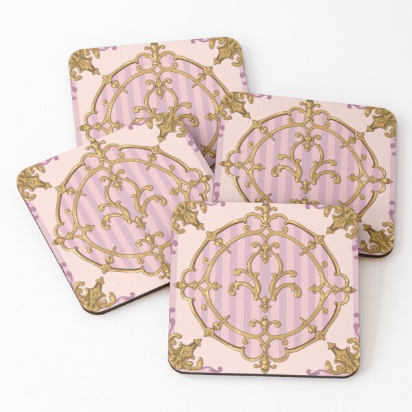 Item preview, Lavender & Alabaster Striped Gold Baroque designed and sold by DesignsByPrnces.