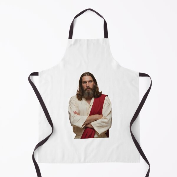 Item preview, A humorous meme-style image of Jesus standing with crossed arms, looking disapproving but lovingly, in the background of someone doing something slightly wrong. designed and sold by Palmate-m.