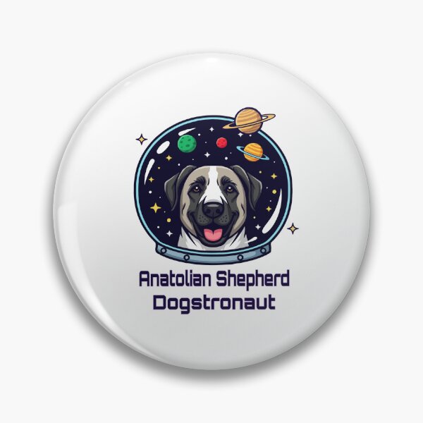 Item preview, Anatolian Shepherd Dogstronaut – Cute Space Dog  designed and sold by The Real Life Symphony.