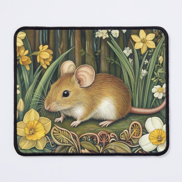 Item preview, Door Mouse daffodils flowers,  designed and sold by thewandswant.