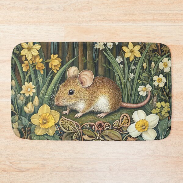 Item preview, Door Mouse daffodils flowers,  designed and sold by thewandswant.