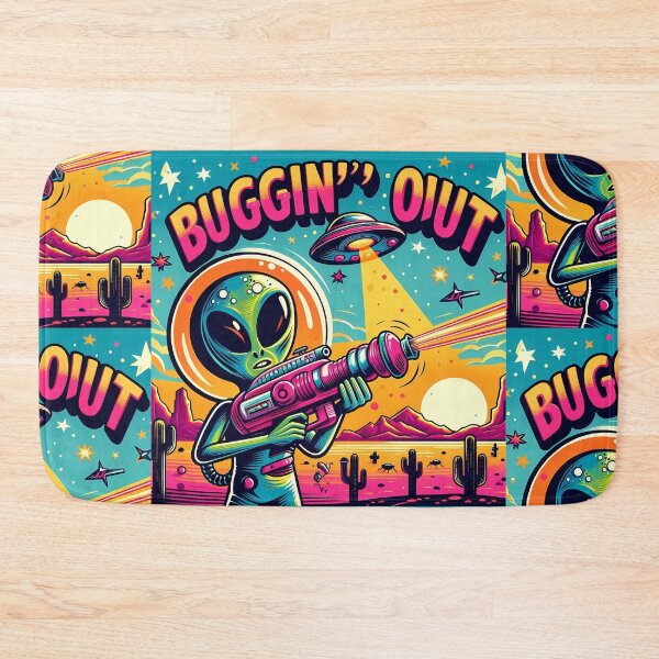 Item preview, Retro Alien Blaster in Desert Attack designed and sold by KMHArts.