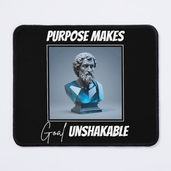 Item preview, Purpose Makes Goal Unshakable - Epictetus Blue Labradorite Crystal Stoic Statue designed and sold by LexaArtworks.