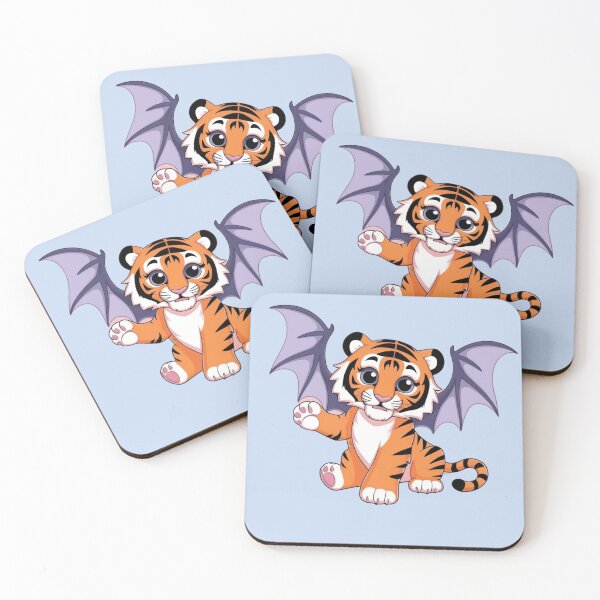 Item preview, Batwing Tiny Winged Tiger Halloween Jungle Prowler designed and sold by RoliPictures.