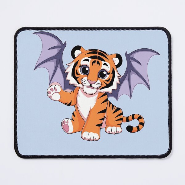 Item preview, Batwing Tiny Winged Tiger Halloween Jungle Prowler designed and sold by RoliPictures.