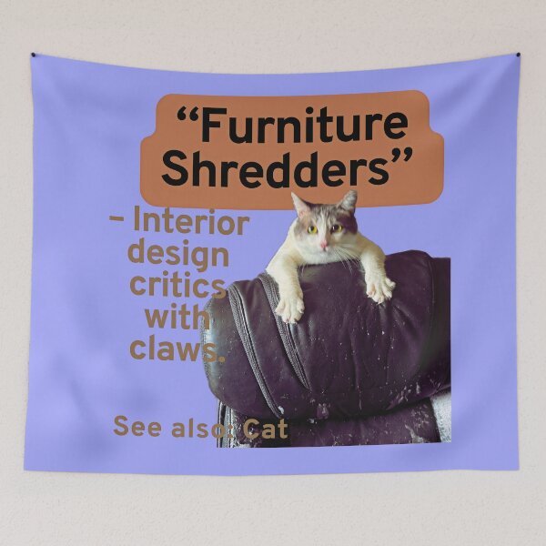 Item preview, Funny Cat Furniture Shredders designed and sold by HappyHavenStu.