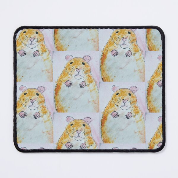 Item preview, Ginger hamster with pink ears and nose designed and sold by Rebekah Gavra.