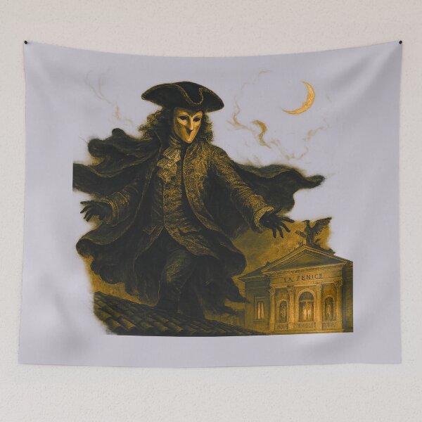 Item preview, Pantalone Venetian Mask with Rialto Bridge Background designed and sold by branaghbel.