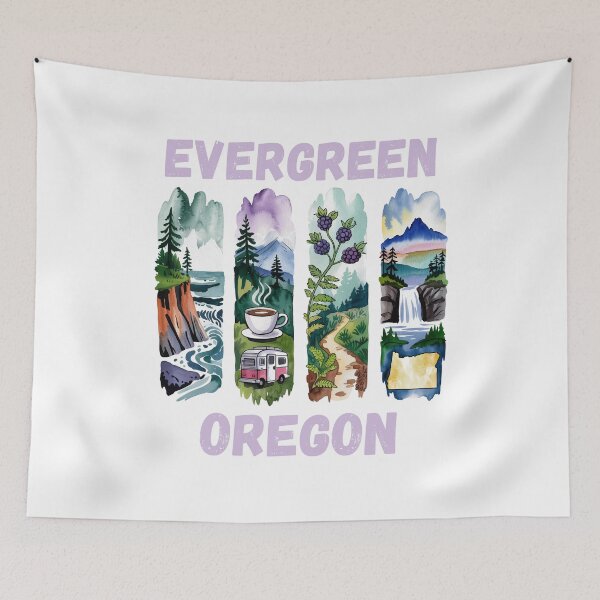 Item preview, Evergreen Oregon – Lush forest & pacific northwest pride designed and sold by CleanDecor.
