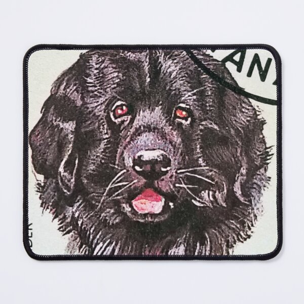 Item preview, Dogs Newfoundlander vintage postage stamp Tanzania, 1995 designed and sold by BlareBlare.