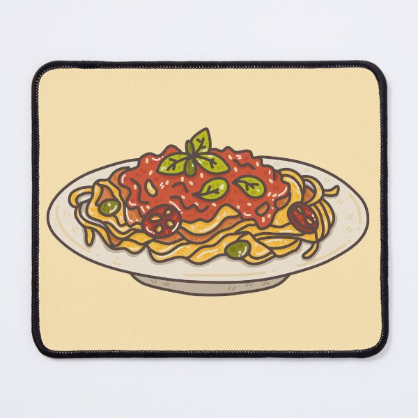 Item preview, Delicious Spaghetti with Tomato Sauce and Basil designed and sold by JHomStudio.