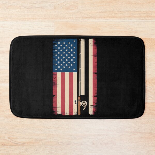 Item preview, American Fishing Crew – Patriotic USA Flag Fishing T‑Shirt designed and sold by Splotchly.