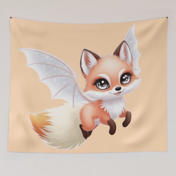 Item preview, Batwing Flying Foxy Friend – Halloween Mischief in the Air designed and sold by RoliPictures.