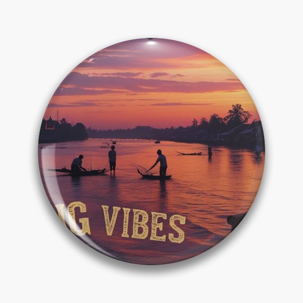 Item preview, mekong river cafe at sunset designed and sold by tanksTale.