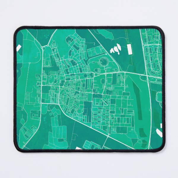 Item preview, Al Ahmadi City Map of Kuwait - Watercolor designed and sold by deMAP.