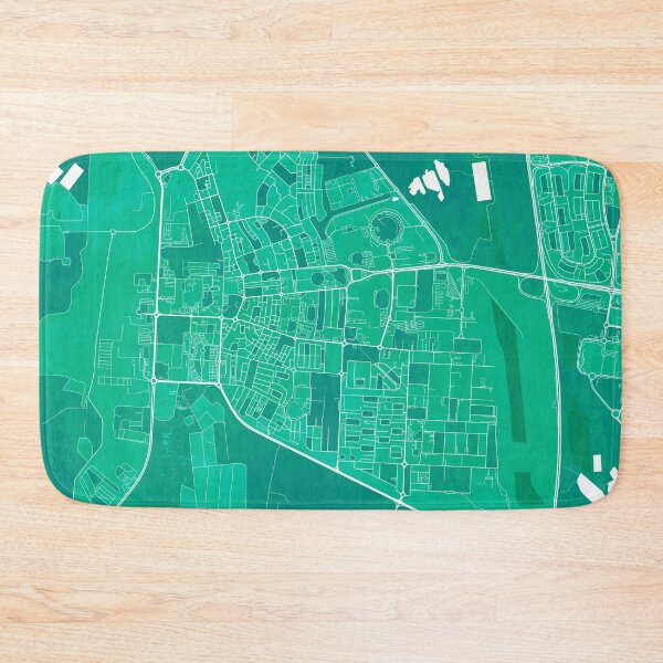 Item preview, Al Ahmadi City Map of Kuwait - Watercolor designed and sold by deMAP.