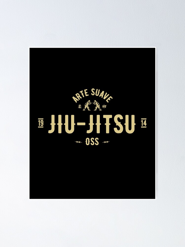 Brazilian Jiu Jitsu shirt Arte Suave Oss BJJ t shirts | Poster