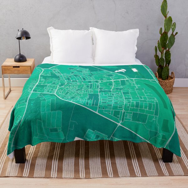 Item preview, Al Ahmadi City Map of Kuwait - Watercolor designed and sold by deMAP.