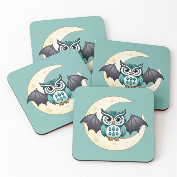 Item preview, Batwing Bat-Winged Owl in the Enchanted Night designed and sold by RoliPictures.